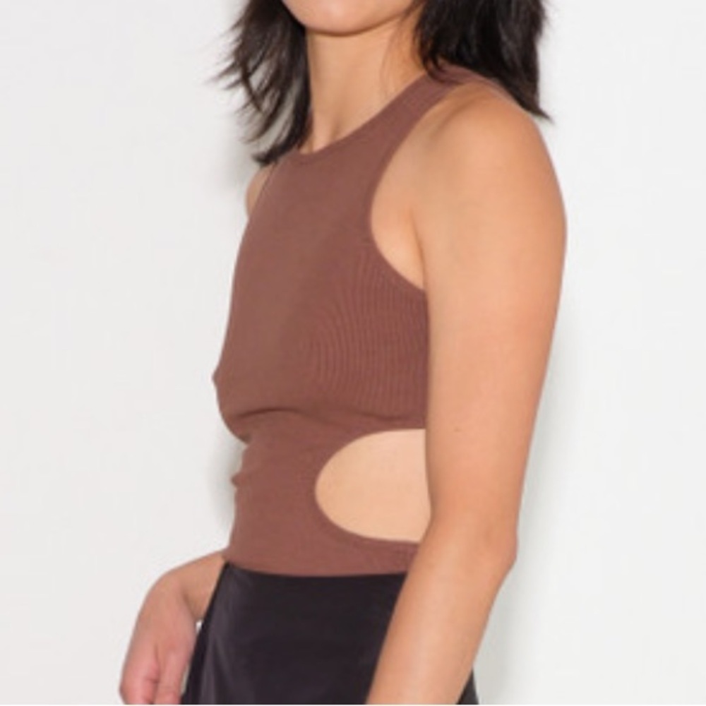 SANDY LIANG SLIGHT TANK - COCOA Size Small